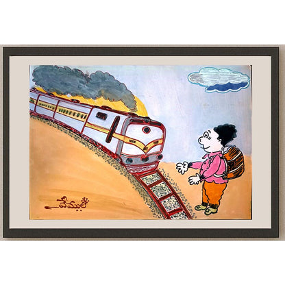 Vemula Rajamouli 29x21cm Orijinal Karikatür BOD03750