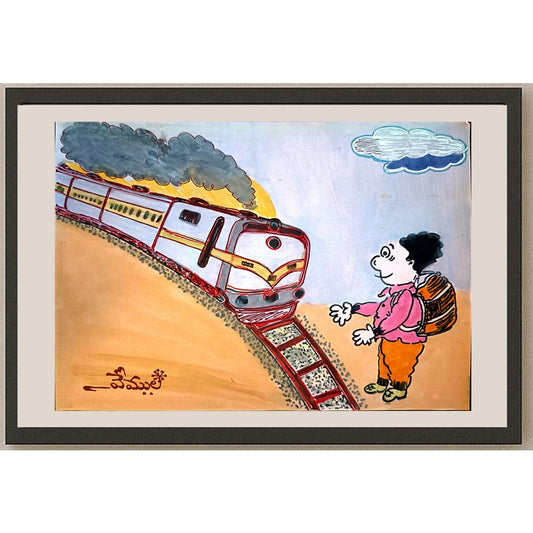 Vemula Rajamouli 29x21cm Orijinal Karikatür BOD03750