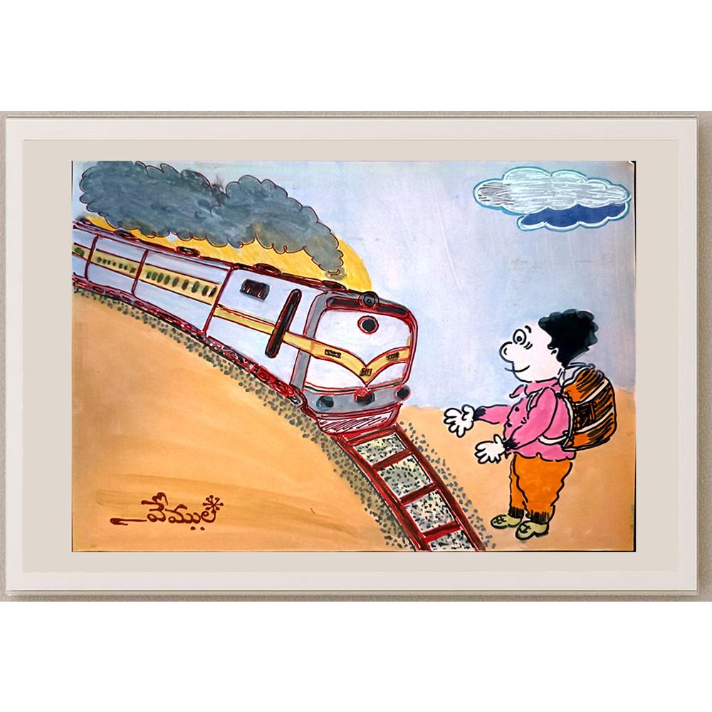 Vemula Rajamouli 29x21cm Orijinal Karikatür BOD03750