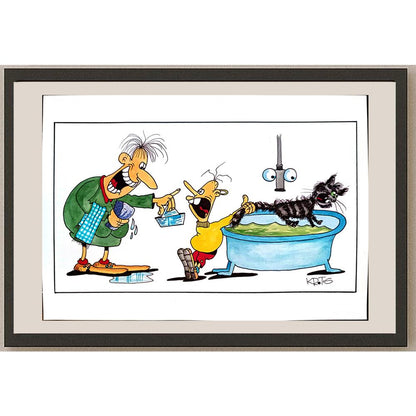 Tadeusz Krotos 29x21cm Orijinal Karikatür BOD03754