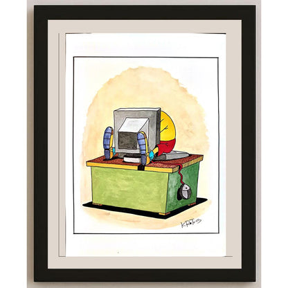 Tadeusz Krotos 29x21cm Orijinal Karikatür BOD03755