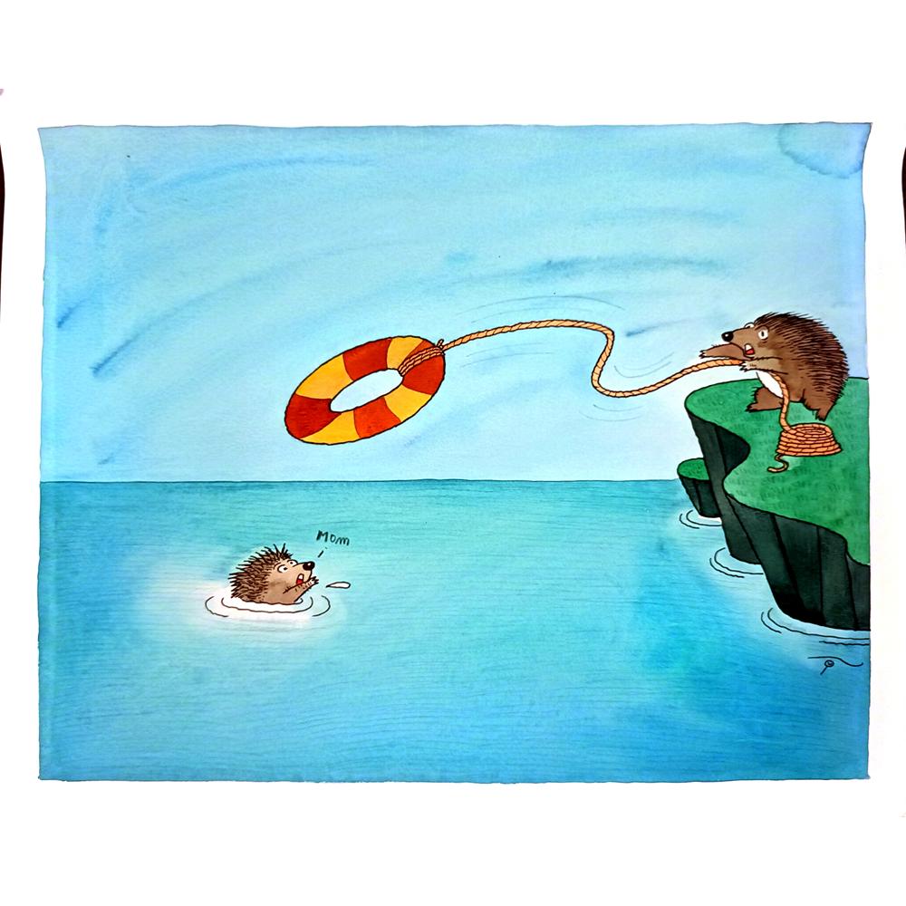 Young Sikoh 33x26cm Orijinal Karikatür BOD03756