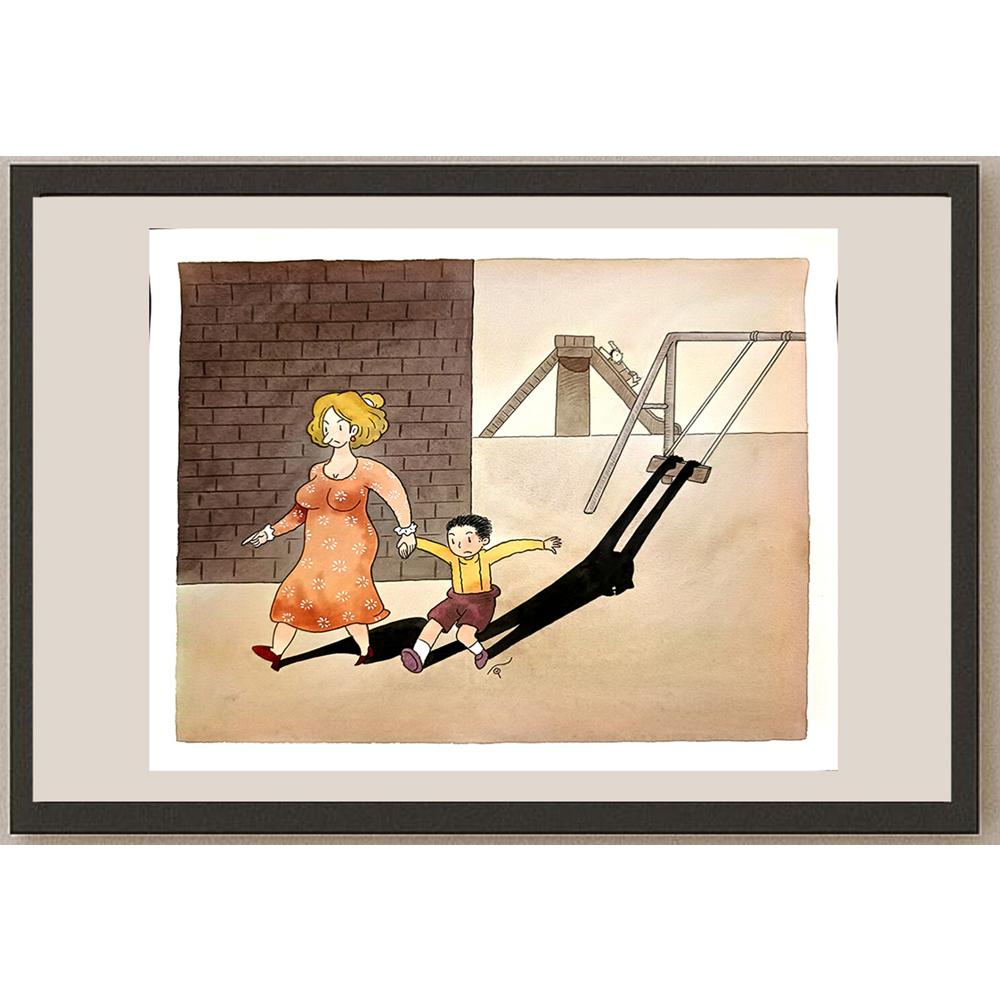 Young Sikoh 33x26cm Orijinal Karikatür BOD03757