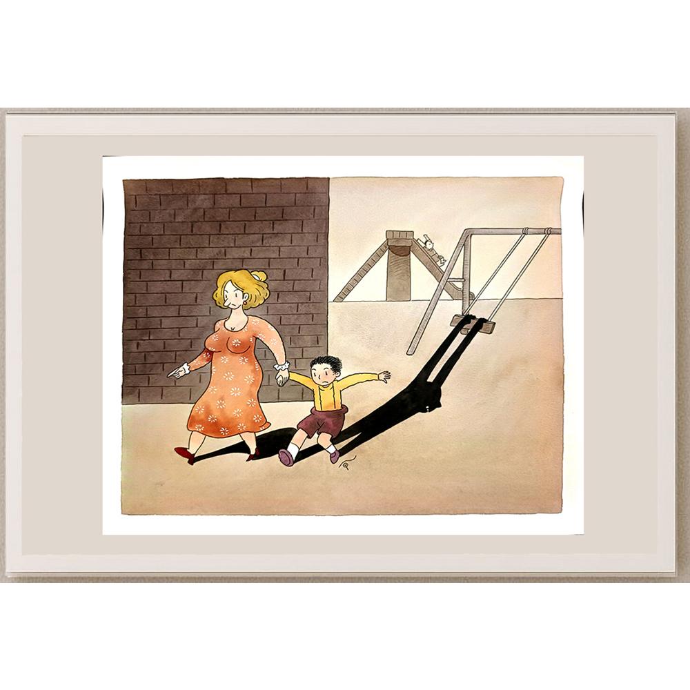 Young Sikoh 33x26cm Orijinal Karikatür BOD03757