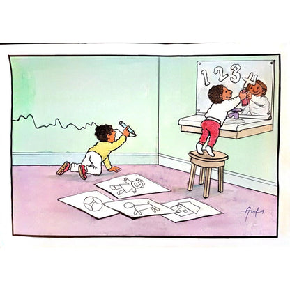 Azuka Nwokocha 29x21cm Orijinal Karikatür BOD03762