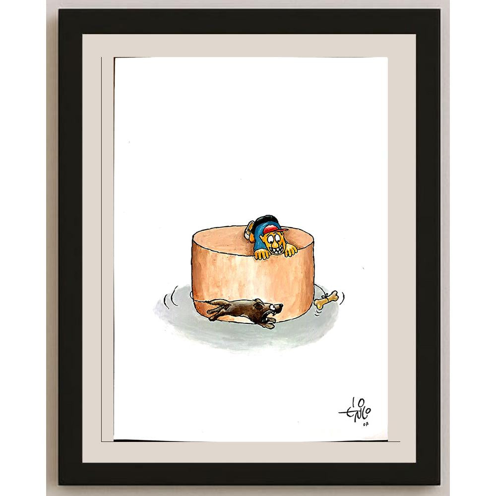 Erico Junqueira Ayres 29x21cm Orijinal Karikatür BOD03765