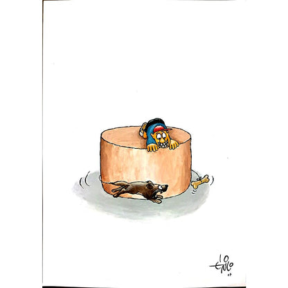 Erico Junqueira Ayres 29x21cm Orijinal Karikatür BOD03765