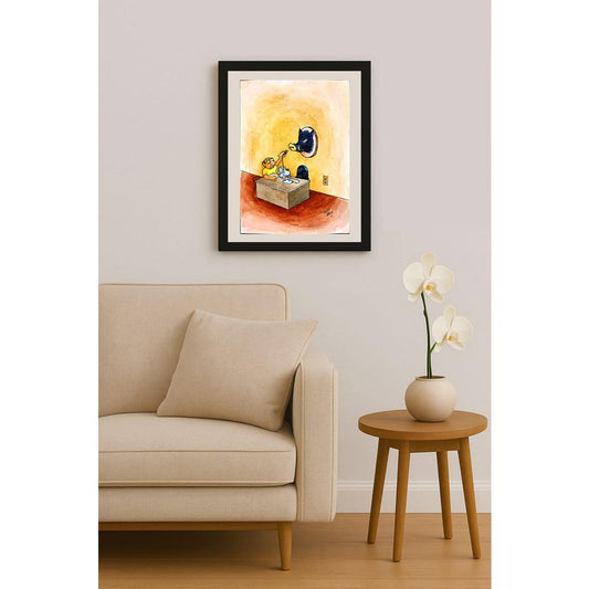 Erico Junqueira Ayres 29x21cm Orijinal Karikatür BOD03766