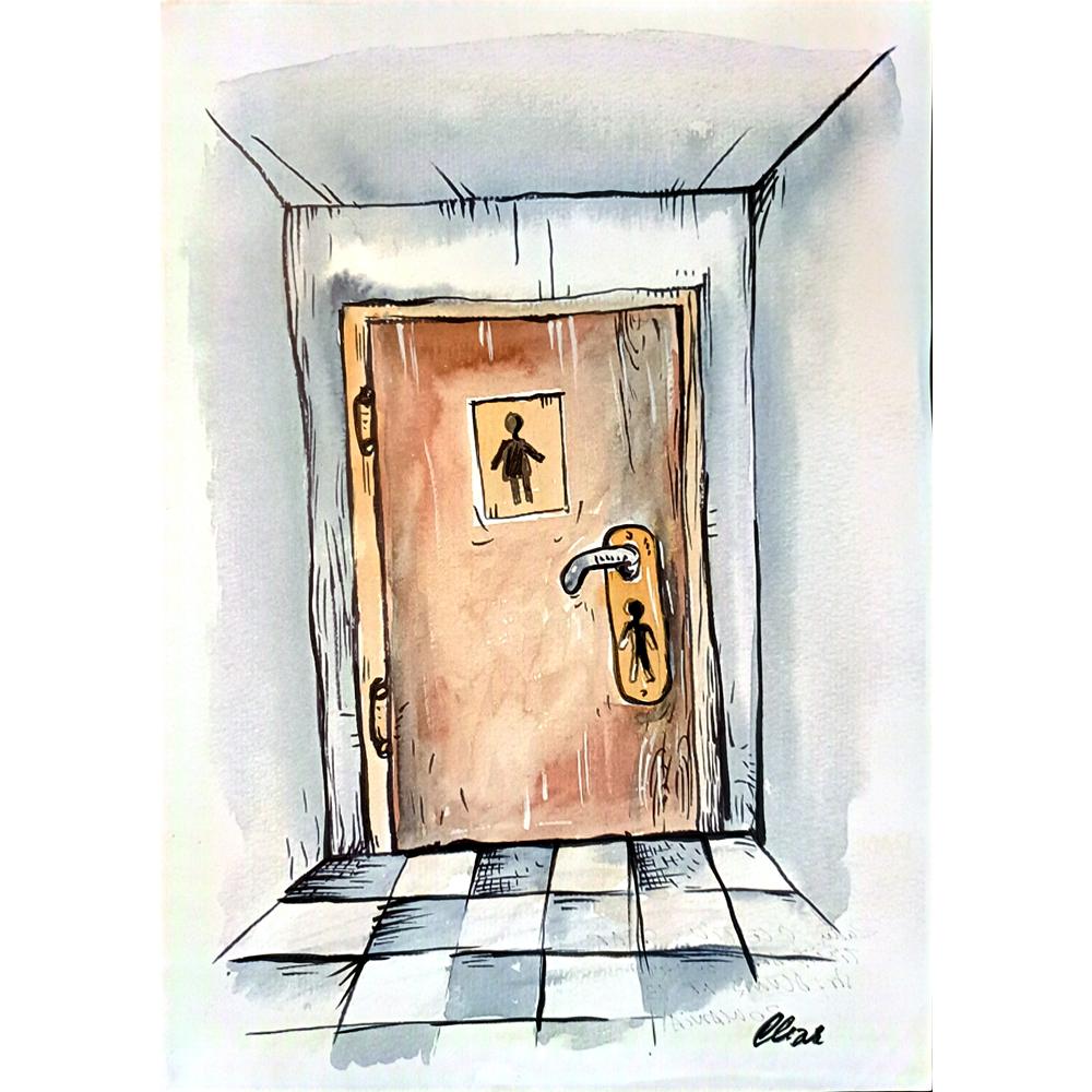 Radu Cletiu 29x21cm Orijinal Karikatür BOD03768