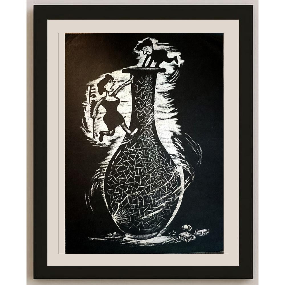Xin Cai 29x21cm Orijinal Karikatür BOD03769