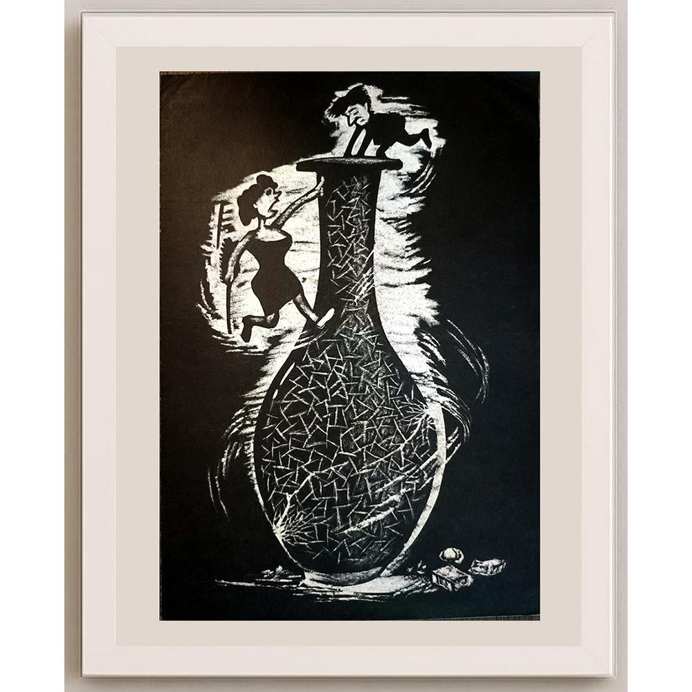 Xin Cai 29x21cm Orijinal Karikatür BOD03769