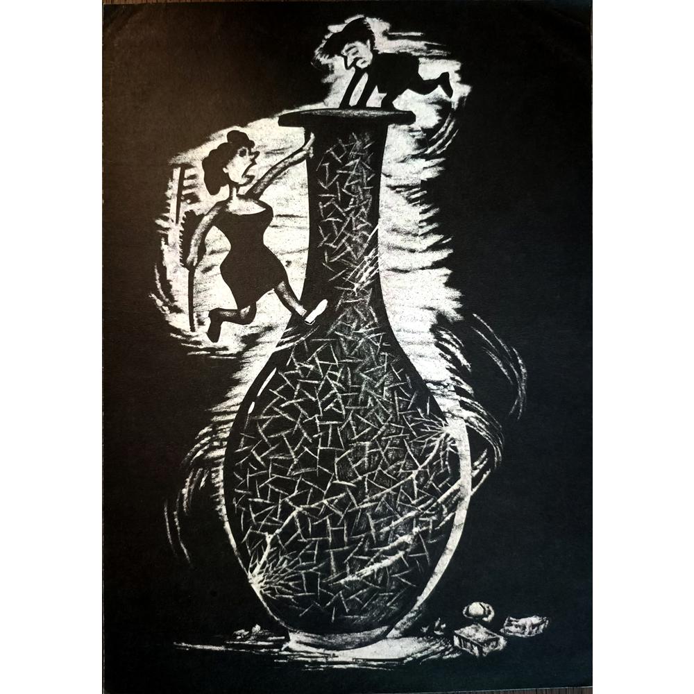 Xin Cai 29x21cm Orijinal Karikatür BOD03769