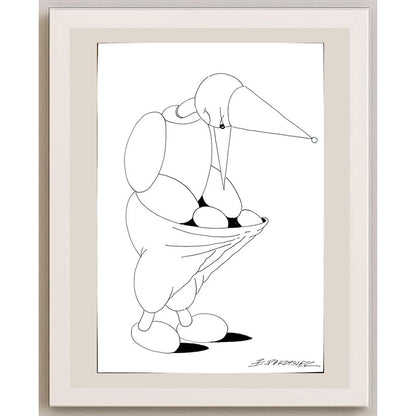 Ireneusz Parzyszek 29x21cm Orijinal Karikatür BOD03774