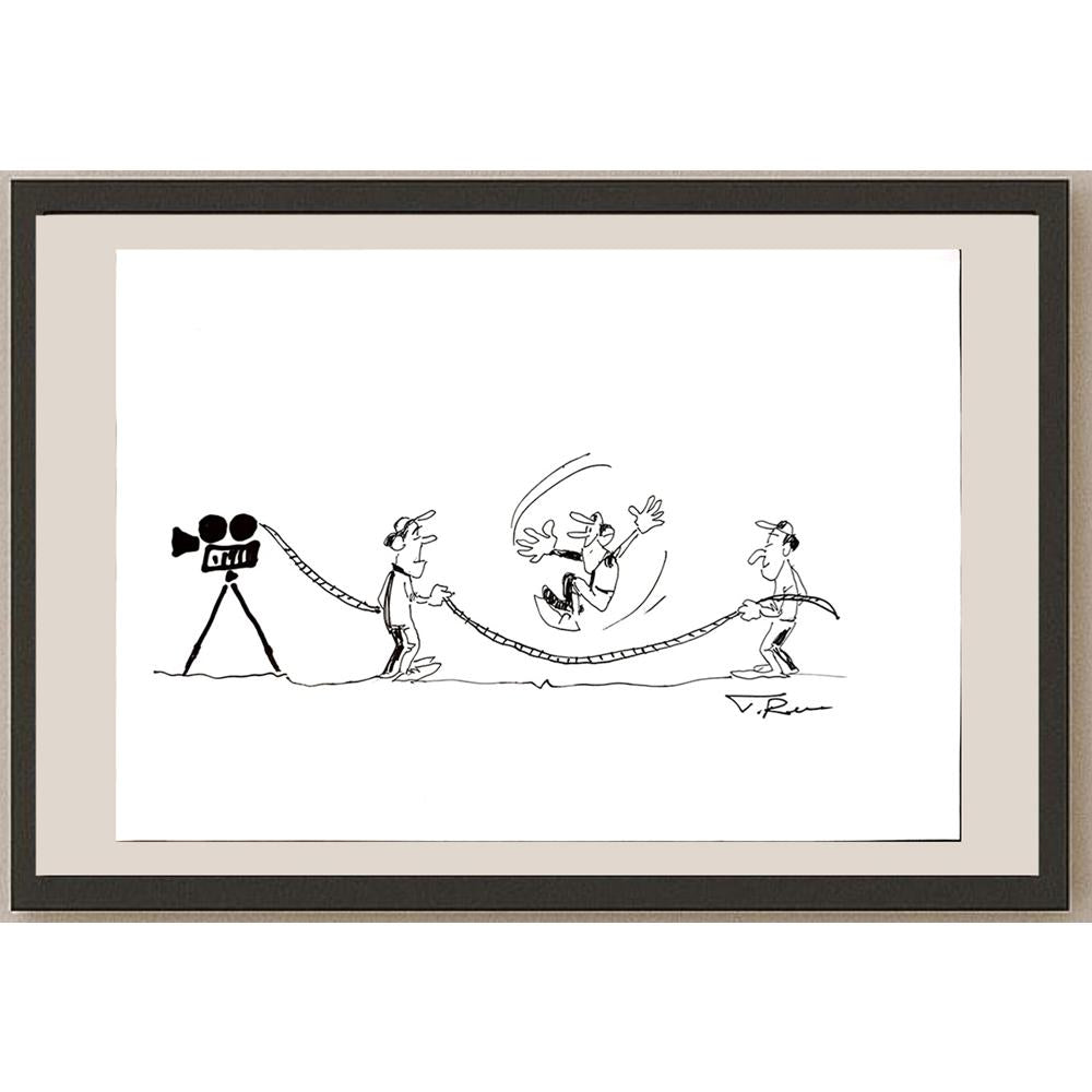 Tadeusz Raczkiewicz 29x21cm Orijinal Karikatür BOD03779