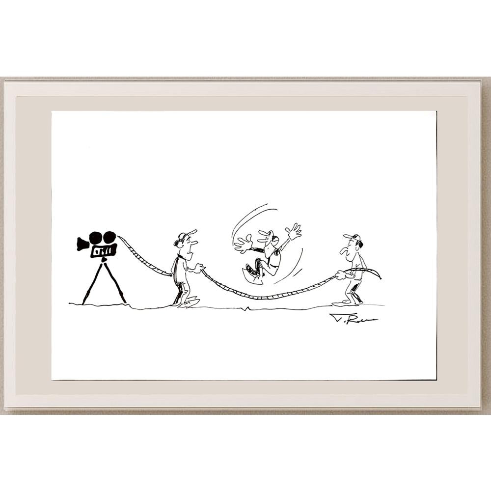 Tadeusz Raczkiewicz 29x21cm Orijinal Karikatür BOD03779