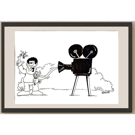 Stanislaw Koscesza 29x21cm Orijinal Karikatür BOD03780
