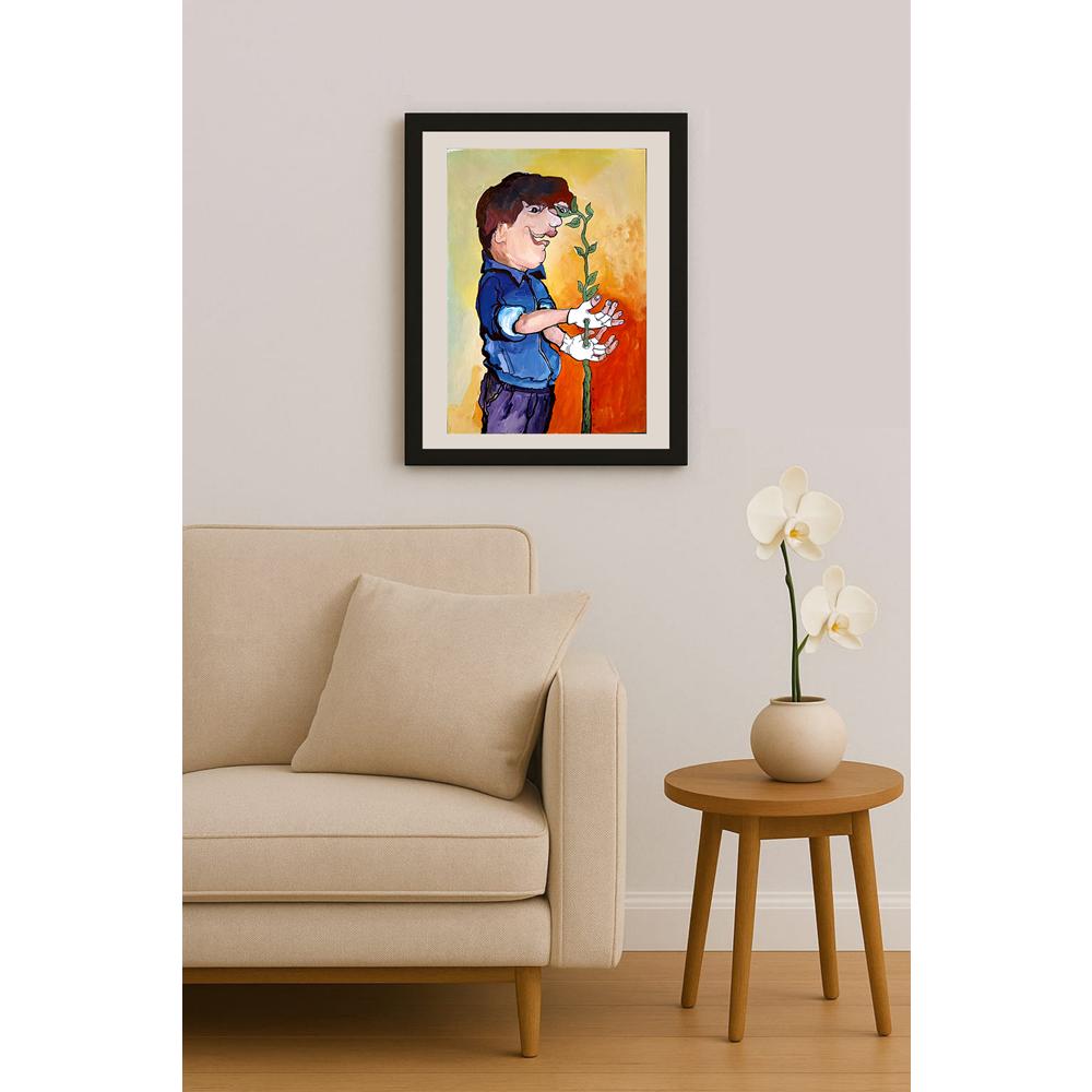 Dorota Chwatek 29x21cm Orijinal Karikatür BOD03782