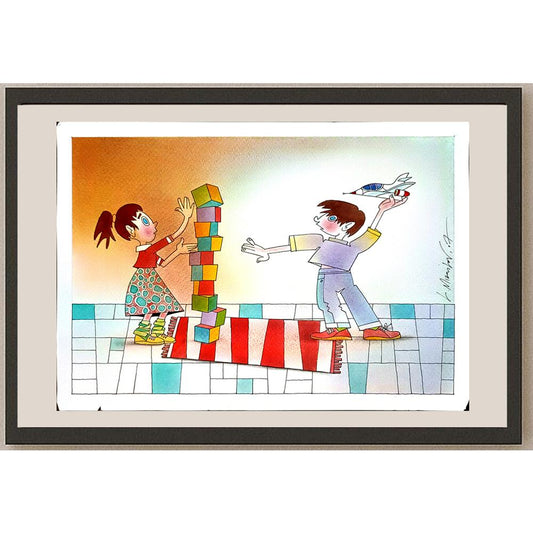 Lubomir Kotrha 29x21cm Orijinal Karikatür BOD03784