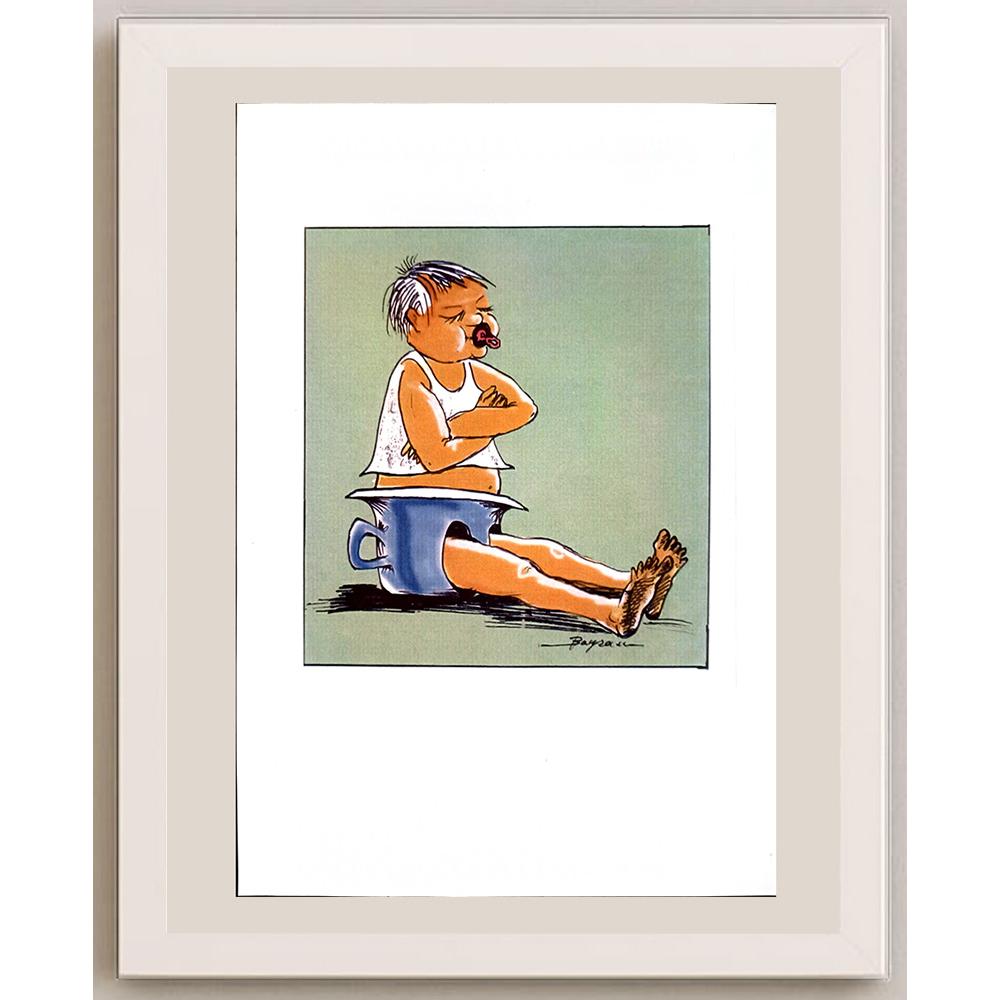 Gasımhanli Bayram 29x21cm Orijinal Karikatür BOD03786