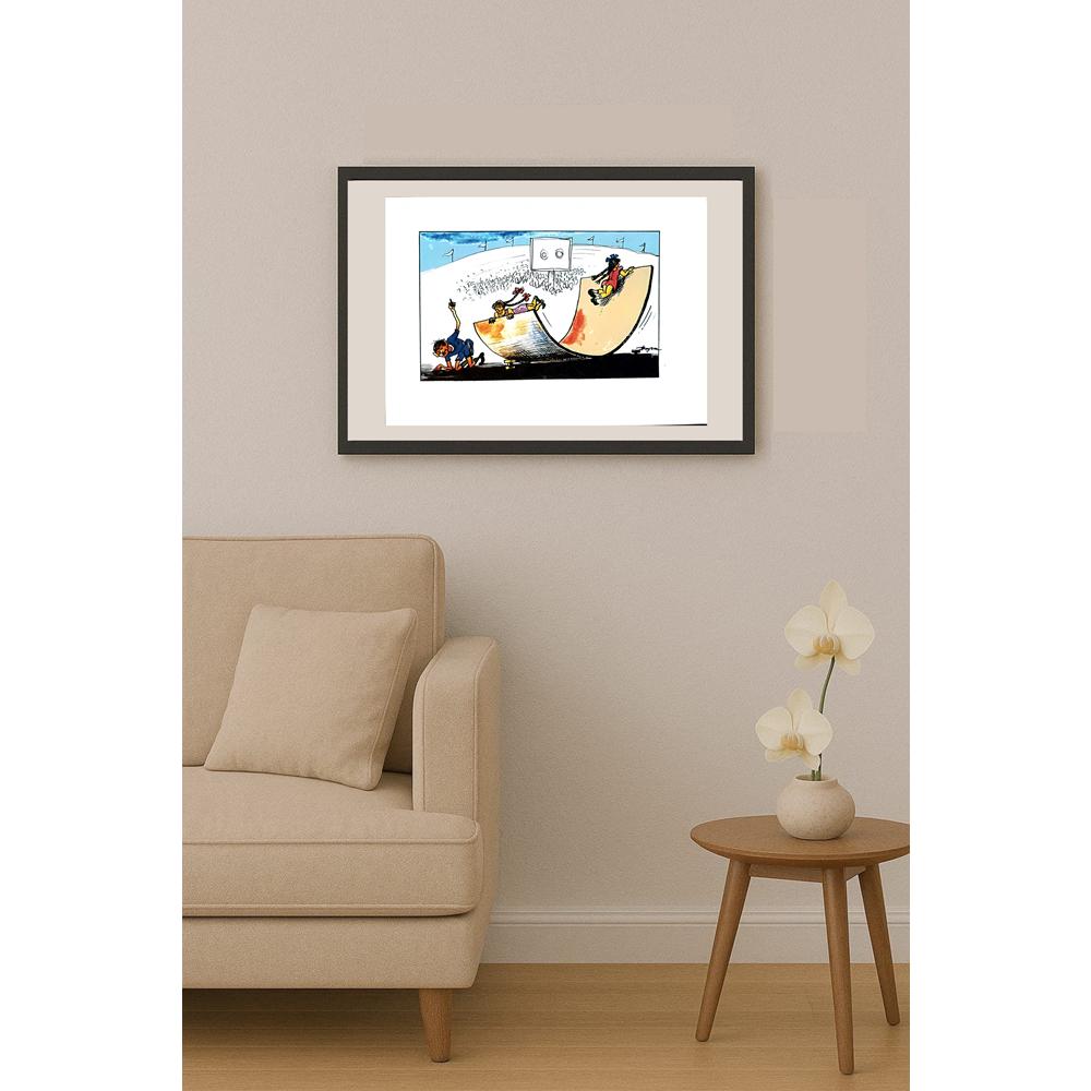 Gasımhanli Bayram 29x21cm Orijinal Karikatür BOD03787