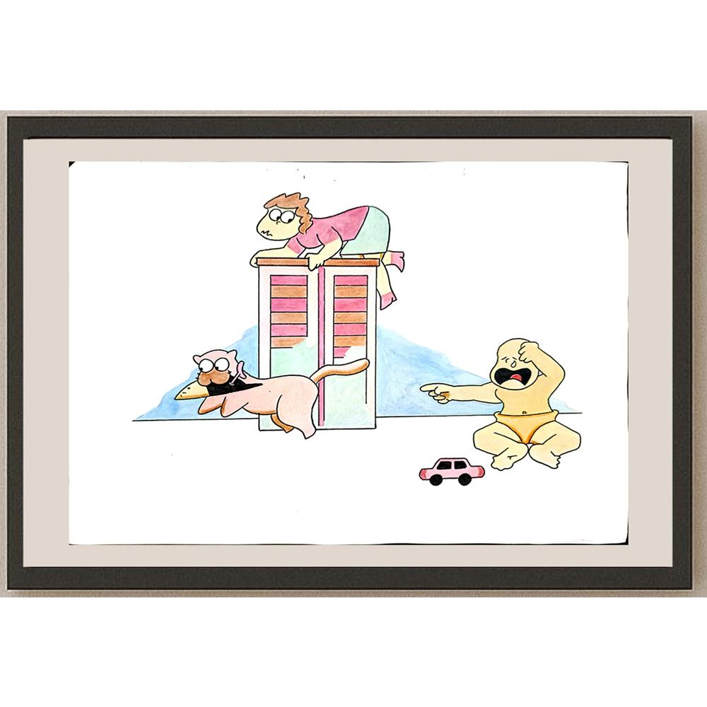 Heru Kurnianto 29x21cm Orijinal Karikatür BOD03791