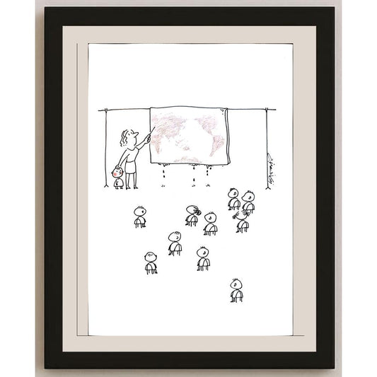 Gheng Zhu 29x21cm Orijinal Karikatür BOD03794
