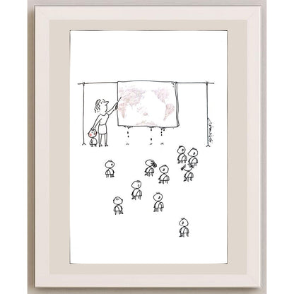 Gheng Zhu 29x21cm Orijinal Karikatür BOD03794