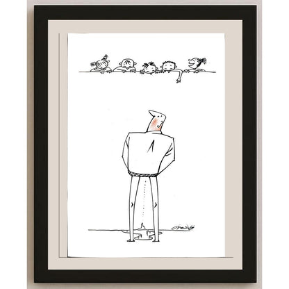 Gheng Zhu 29x21cm Orijinal Karikatür BOD03797