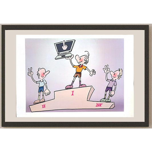 Ma Heng Chao 29x21cm Orijinal Karikatür BOD03801