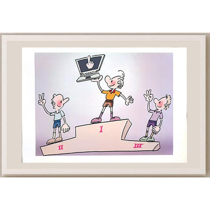 Ma Heng Chao 29x21cm Orijinal Karikatür BOD03801