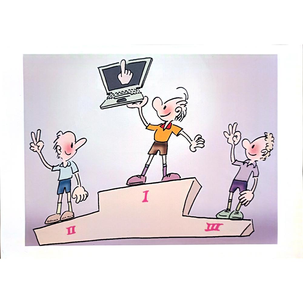 Ma Heng Chao 29x21cm Orijinal Karikatür BOD03801
