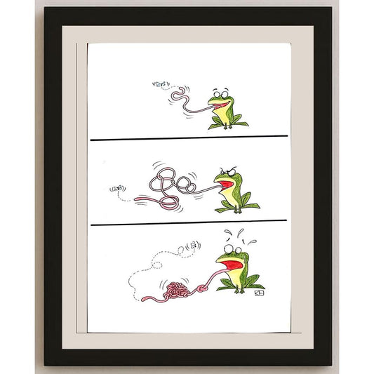 Mohamed Reza 29x21cm Orijinal Karikatür BOD03802
