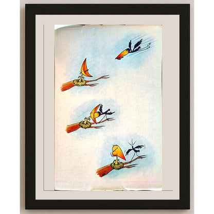 Mohamed Reza 29x21cm Orijinal Karikatür BOD03803