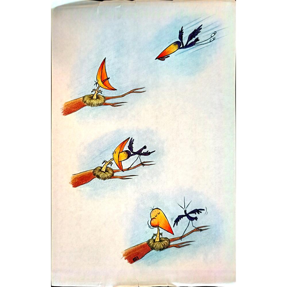 Mohamed Reza 29x21cm Orijinal Karikatür BOD03803