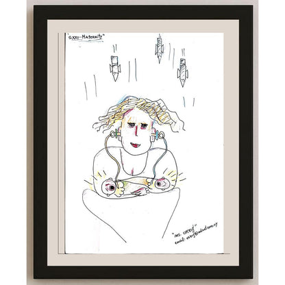 Raguel Orzuj 29x21cm Orijinal Karikatür BOD03806