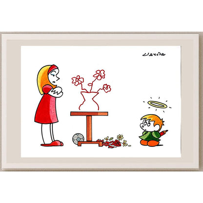 Marcelo Barreto De Lacerda 29x21cm Orijinal Karikatür BOD03807