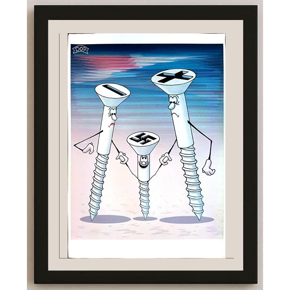 Ruslau Dolzenets 29x21cm Orijinal Karikatür BOD03811