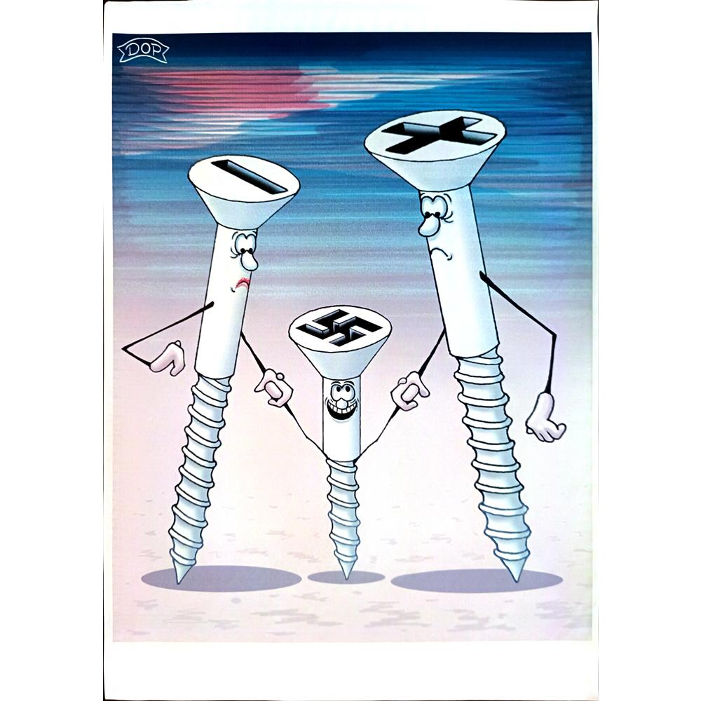 Ruslau Dolzenets 29x21cm Orijinal Karikatür BOD03811