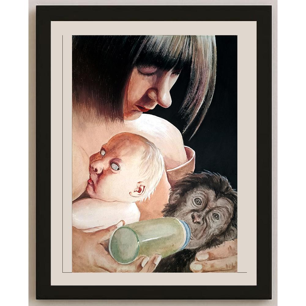 Wang Rui Xiang 29x21cm Orijinal Karikatür BOD03813