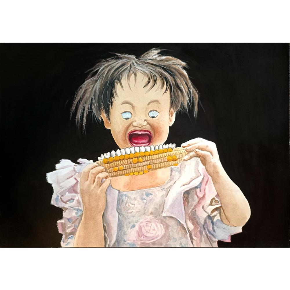 Wang Rui Xiang 29x21cm Orijinal Karikatür BOD03816