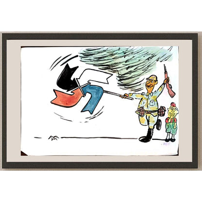 Mileta Miloradovic 29x21cm Orijinal Karikatür BOD03818