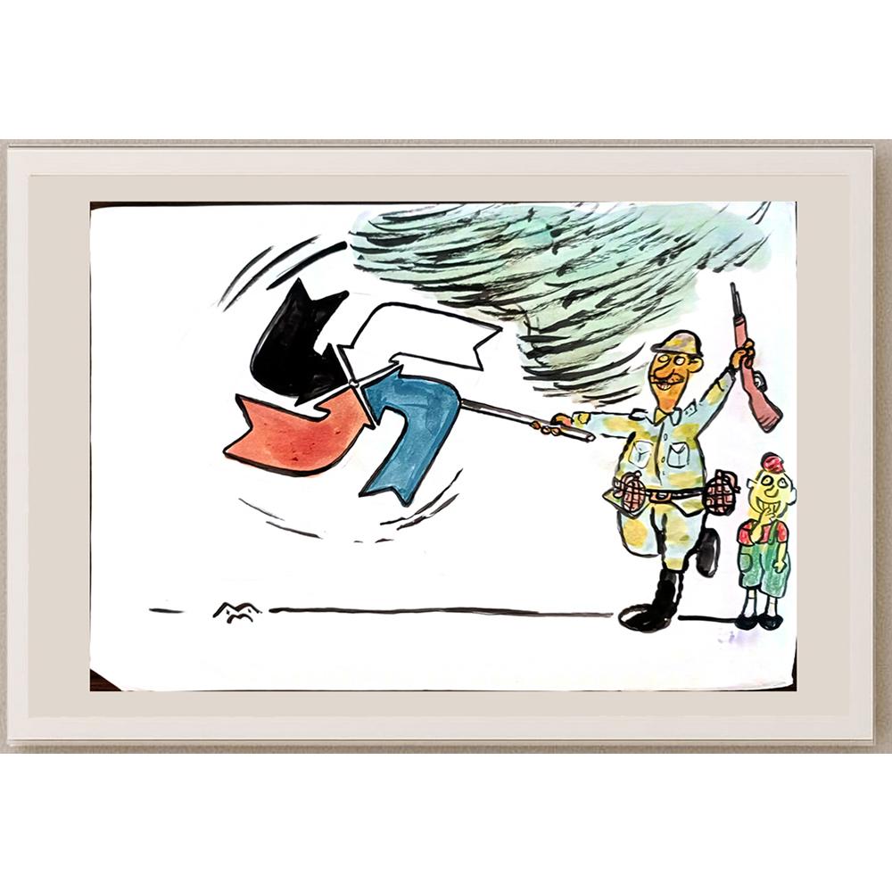 Mileta Miloradovic 29x21cm Orijinal Karikatür BOD03818