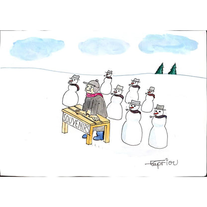 Grigoris Georgiou 29x21cm Orijinal Karikatür BOD03827