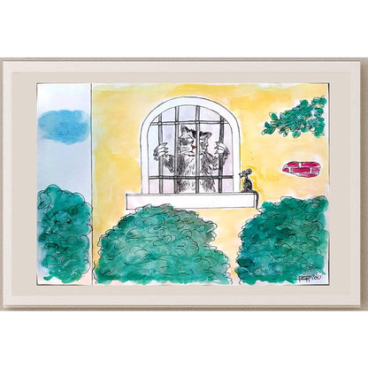 Grigoris Georgiou 29x21cm Orijinal Karikatür BOD03828