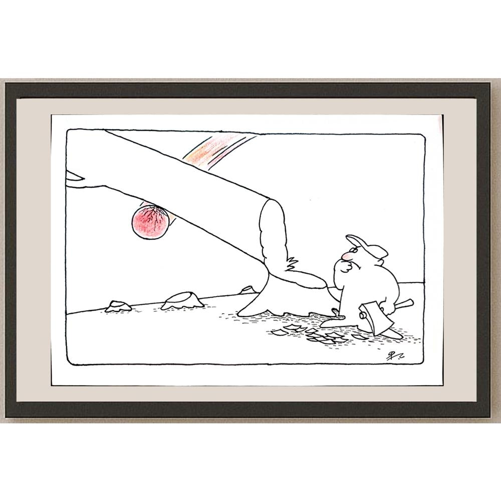 Ba Bilig 29x21cm Orijinal Karikatür BOD03834