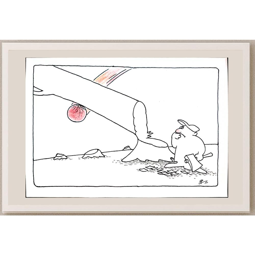 Ba Bilig 29x21cm Orijinal Karikatür BOD03834