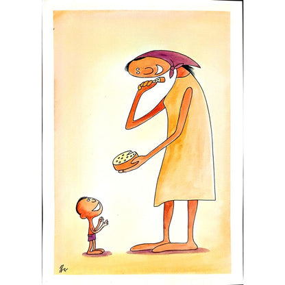 Ba Bilig 29x21cm Orijinal Karikatür BOD03836