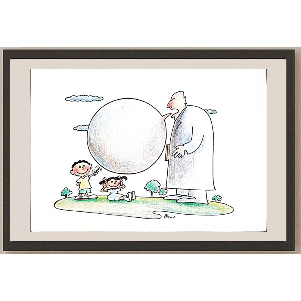 Ba Bilig 29x21cm Orijinal Karikatür BOD03838