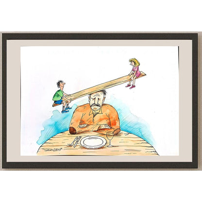 Aurel Stefan Alexandrescu 29x21cm Orijinal Karikatür BOD03848