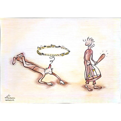 Mahshid Hashemi 29x21cm Orijinal Karikatür BOD03852